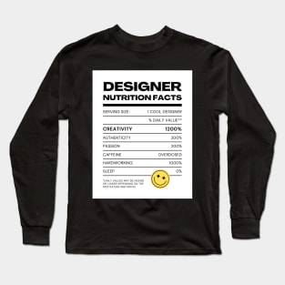 Designer Facts Long Sleeve T-Shirt